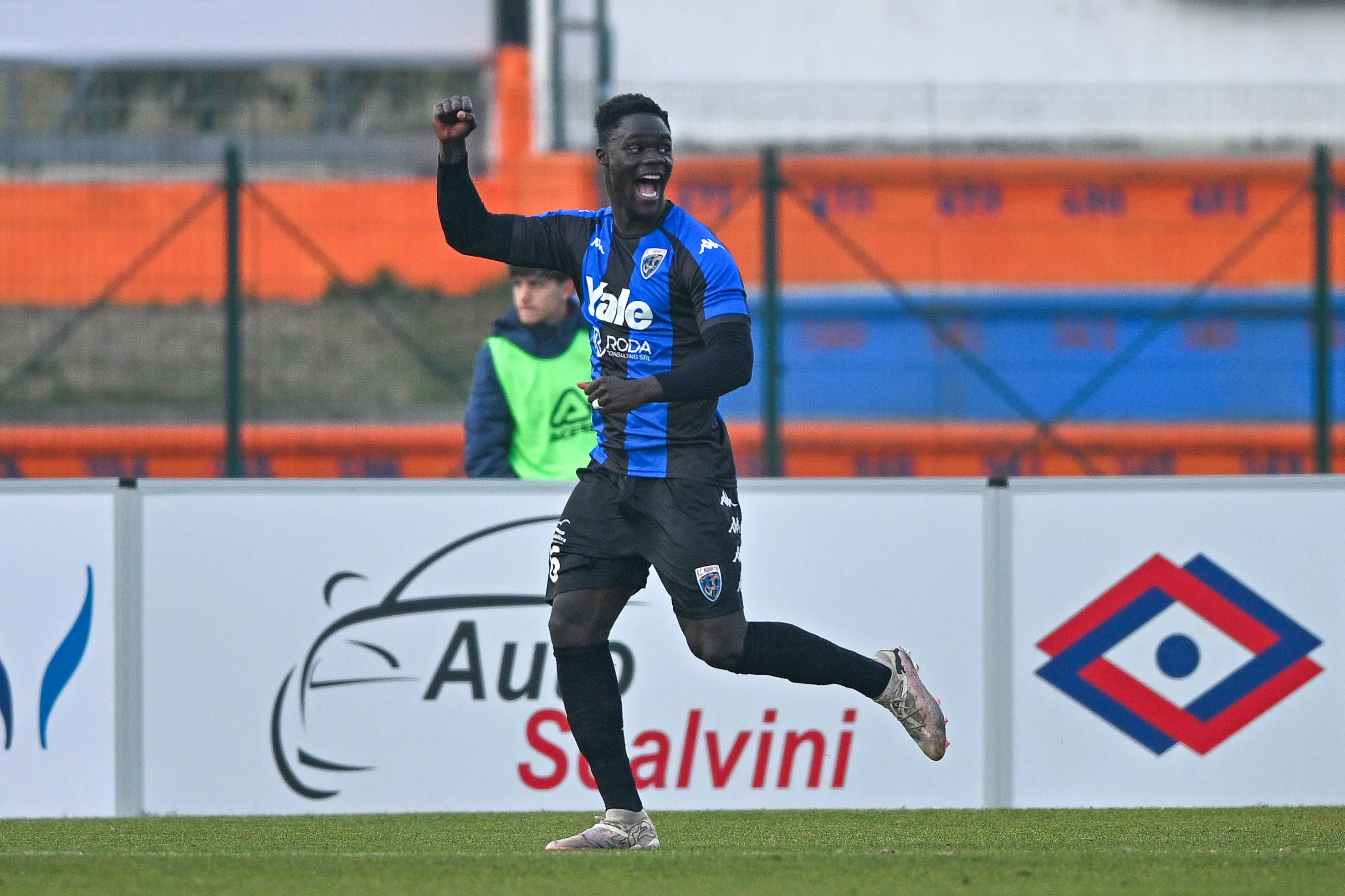 Sport Calcio Serie C Campionato stadio Gino Corioni AC Ospitaletto - Renate nella foto esultanza gol Joseph Ekuban (Renate) 08/02/2026 Biasi@newreporter
