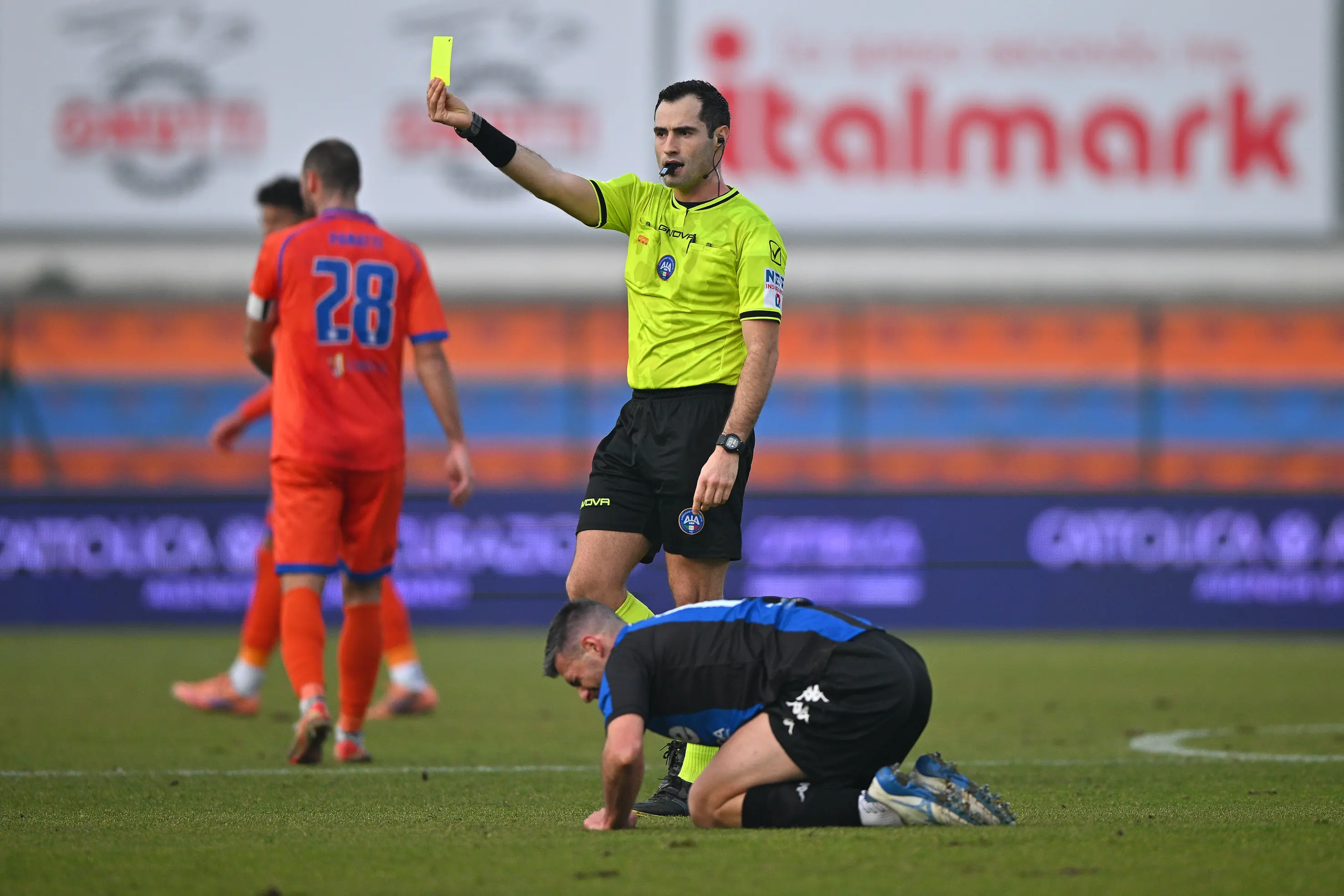 Sport Calcio Serie C Campionato stadio Gino Corioni AC Ospitaletto - Renate nella foto giallo Mattia Guarneri (Ospitaletto Franciacorta) 08/02/2026 Biasi@newreporter