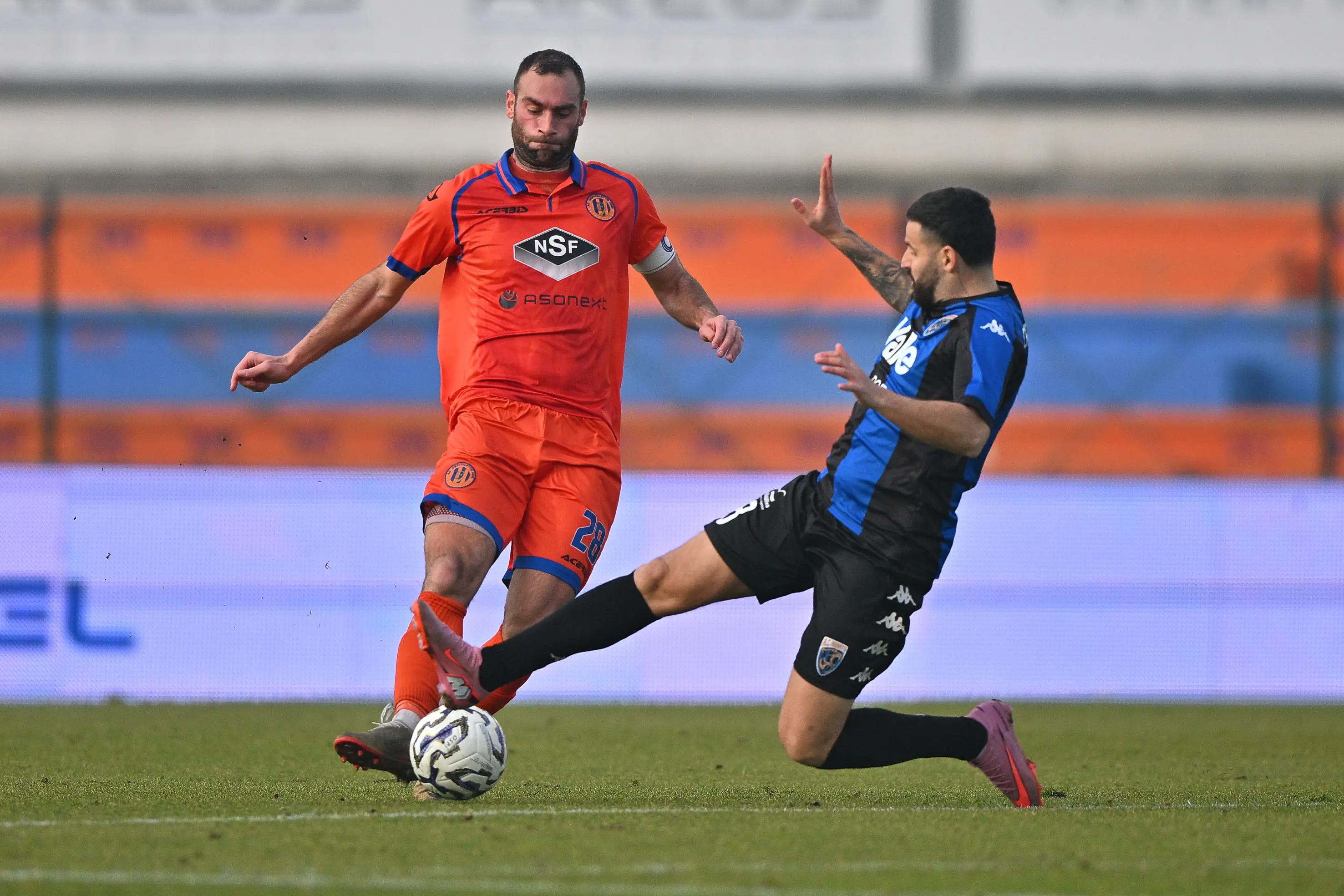 Sport Calcio Serie C Campionato stadio Gino Corioni AC Ospitaletto - Renate nella foto azione Michel Panatti (Ospitaletto Franciacorta) 08/02/2026 Biasi@newreporter