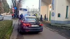 Gli scontri tra tifosi ieri pomeriggio a Palazzolo - © www.giornaledibrescia.it