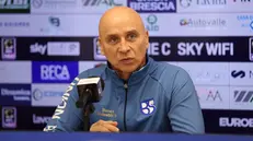 Eugenio Corini in conferenza - Media house Union Brescia