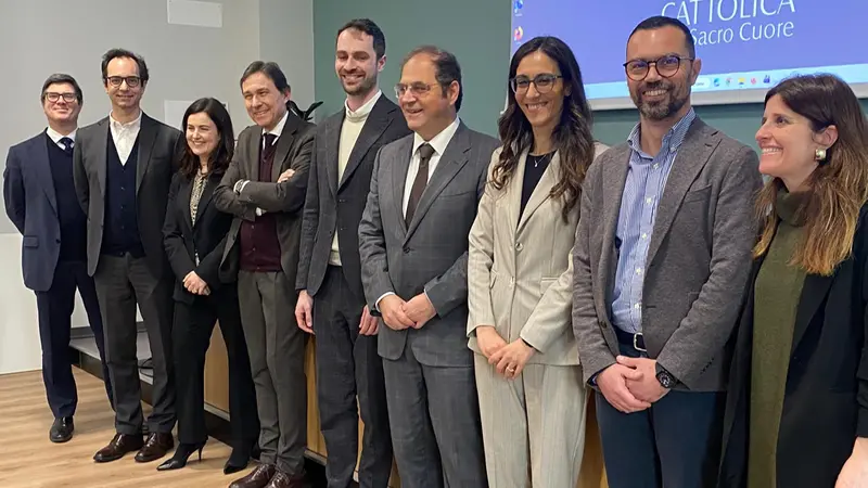 I relatori del convegno in Cattolica - © www.giornaledibrescia.it