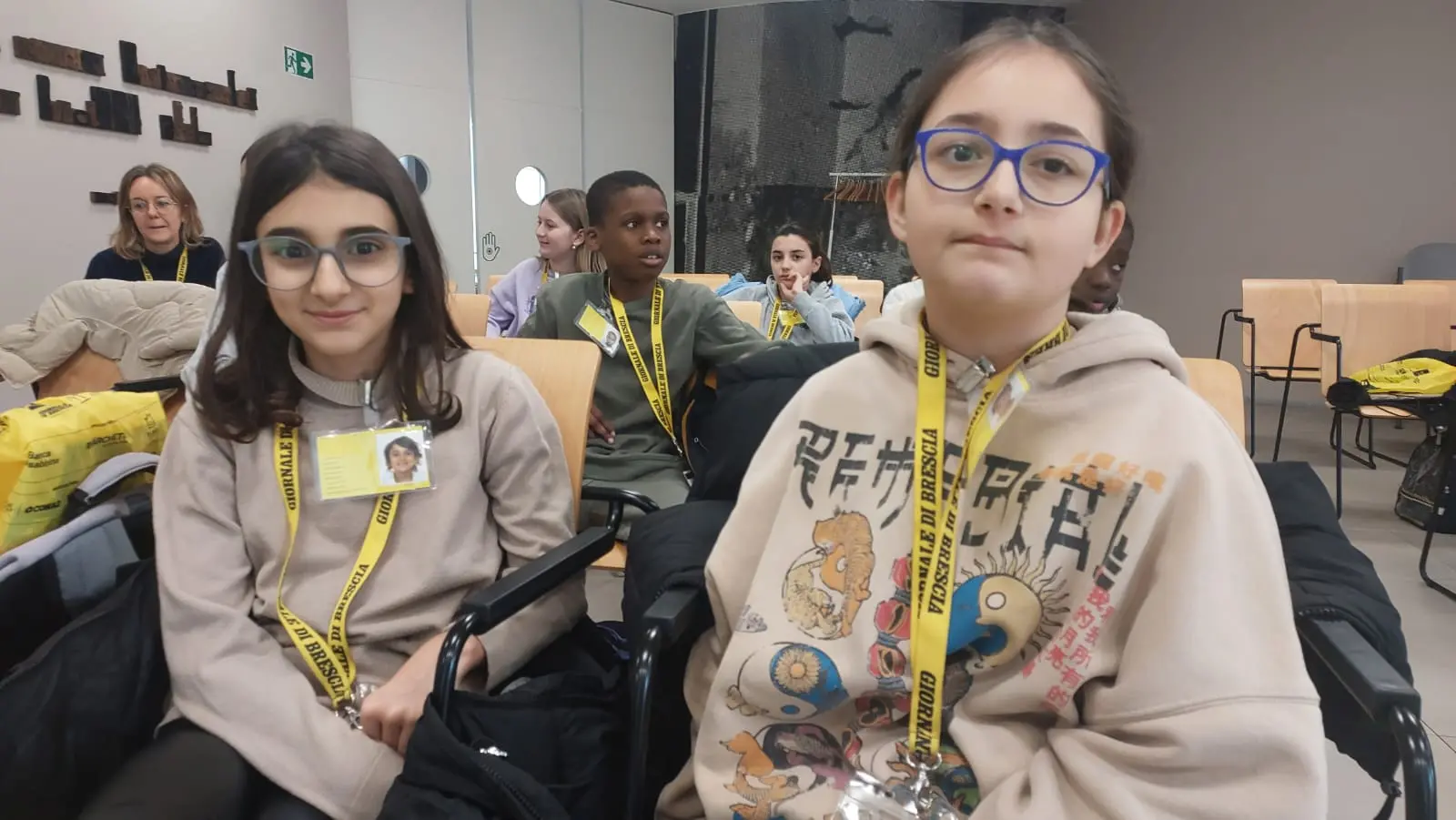 La classe quinta E della primaria di Ospitaletto in visita al GdB