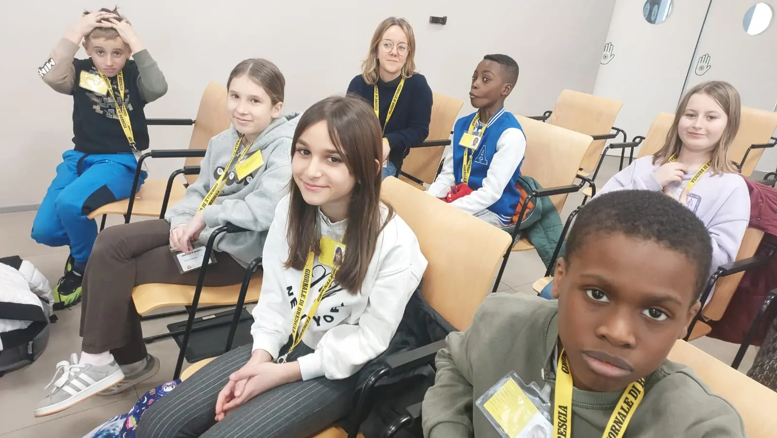 La classe quinta E della primaria di Ospitaletto in visita al GdB