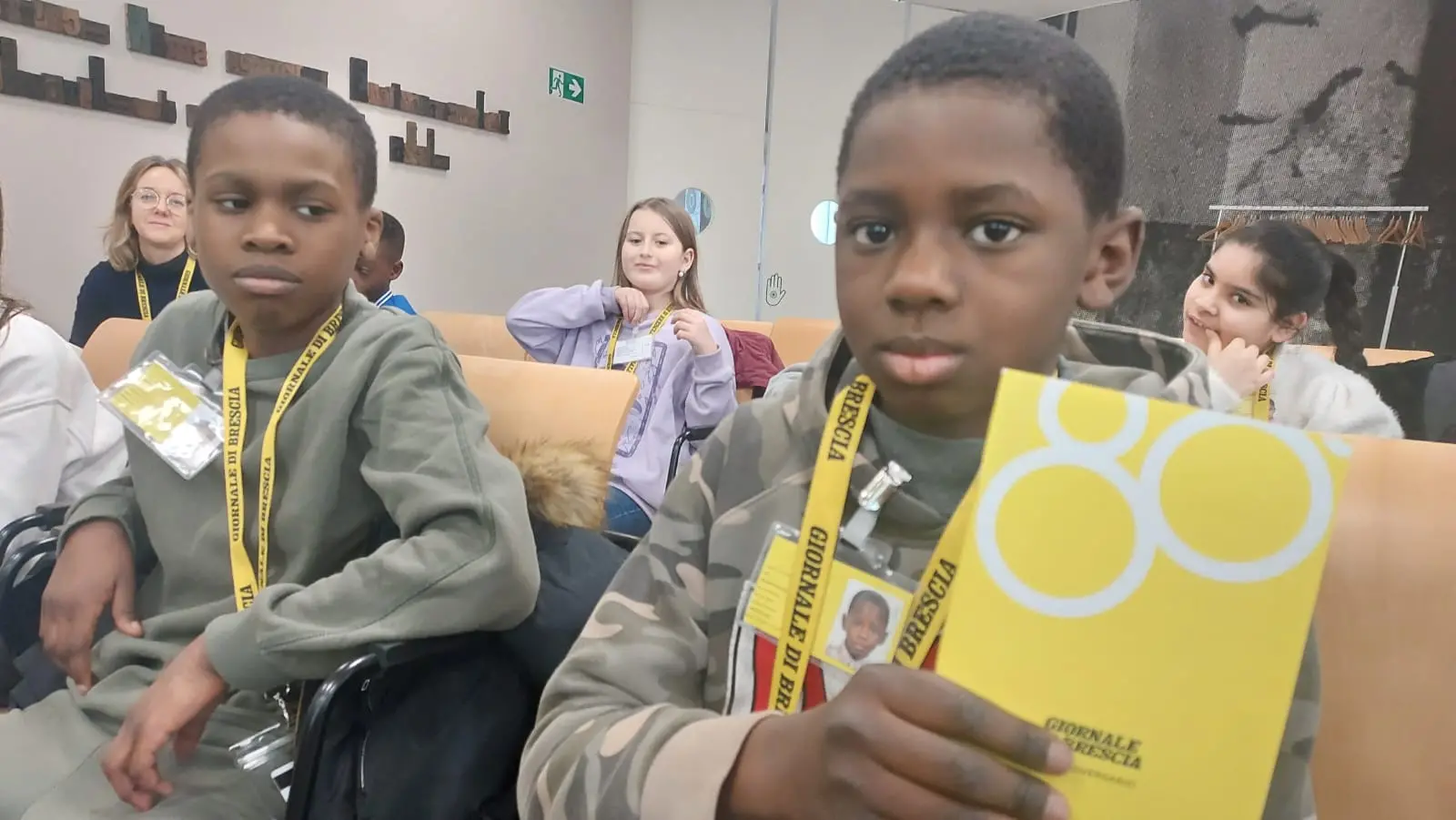 La classe quinta E della primaria di Ospitaletto in visita al GdB