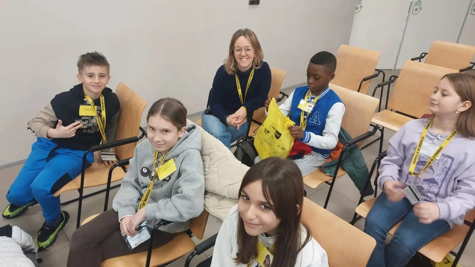 La classe quinta E della primaria di Ospitaletto in visita al GdB