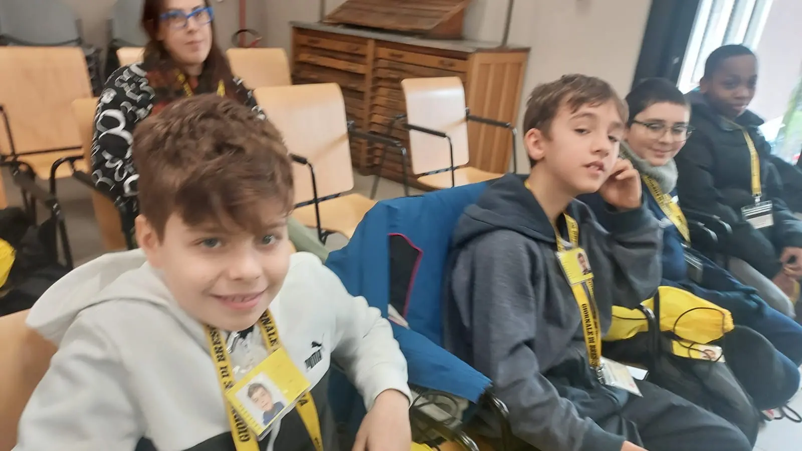 La classe quinta E della primaria di Ospitaletto in visita al GdB