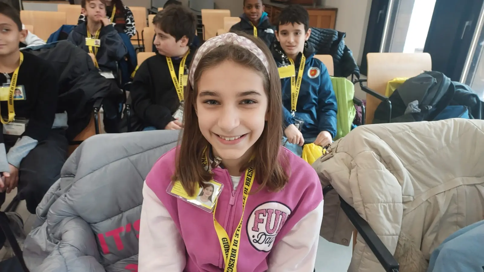 La classe quinta E della primaria di Ospitaletto in visita al GdB