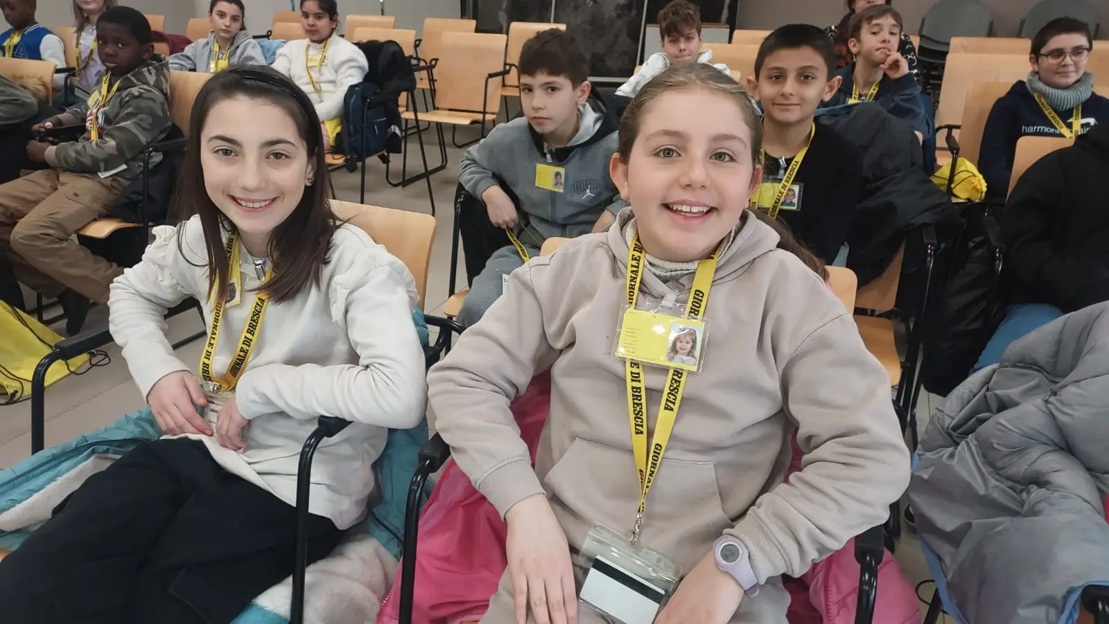 La classe quinta E della primaria di Ospitaletto in visita al GdB