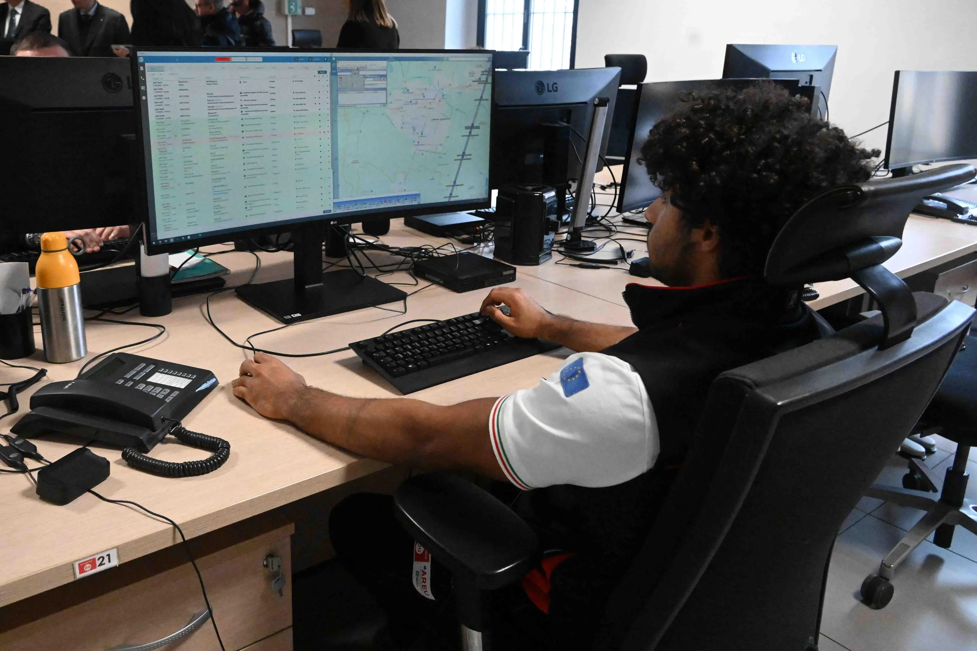 La visita del prefetto Polichetti alla centrale Nue di Brescia