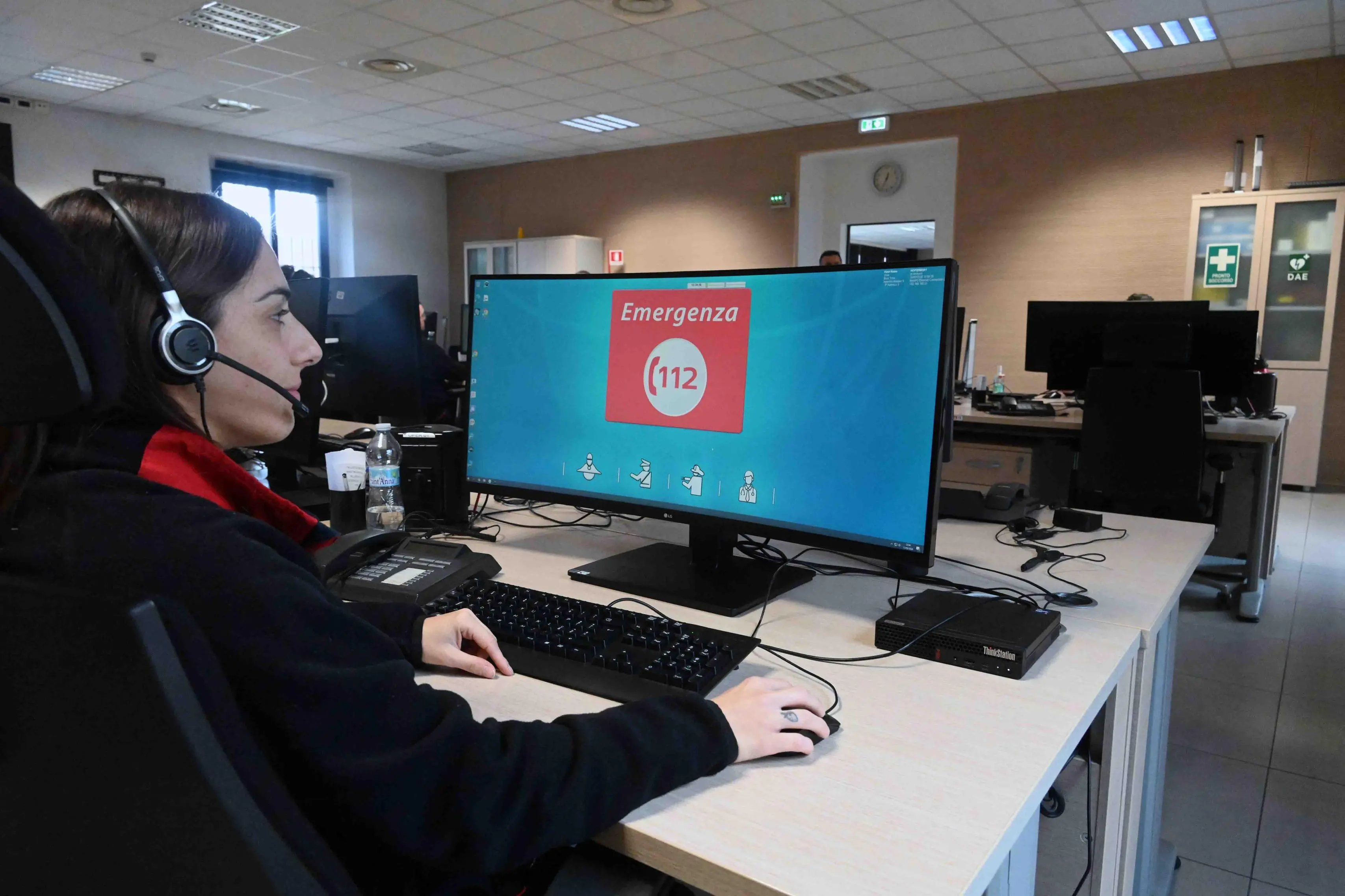 La visita del prefetto Polichetti alla centrale Nue di Brescia