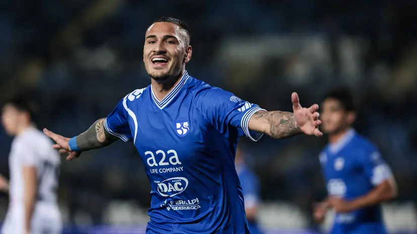 La gioia di Valerio Crespi - Foto New Reporter © www.giornaledibrescia.it