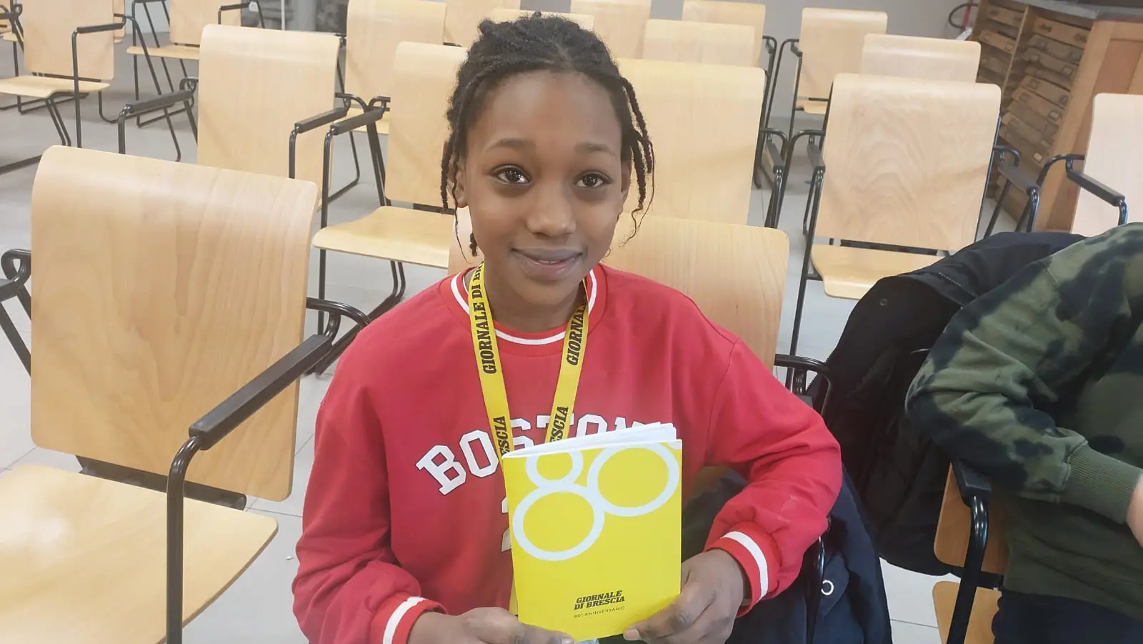 La classe quinta del Papa Giovanni Paolo II di Caino, in visita al GdB