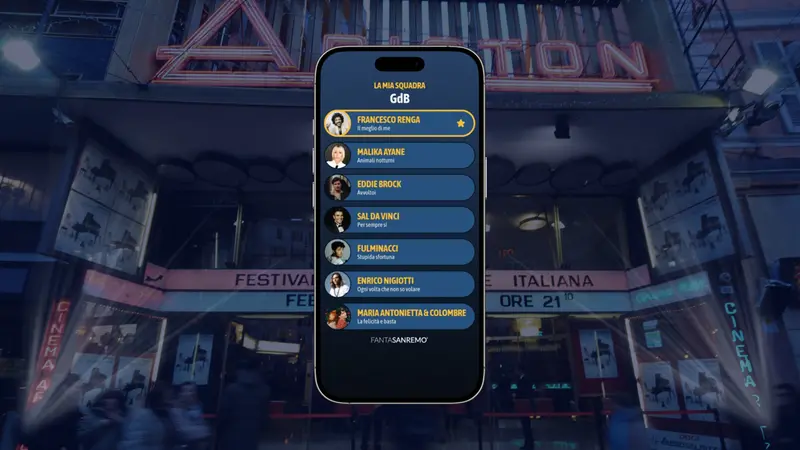 La squadra di FantaSanremo 2026 del Giornale di Brescia