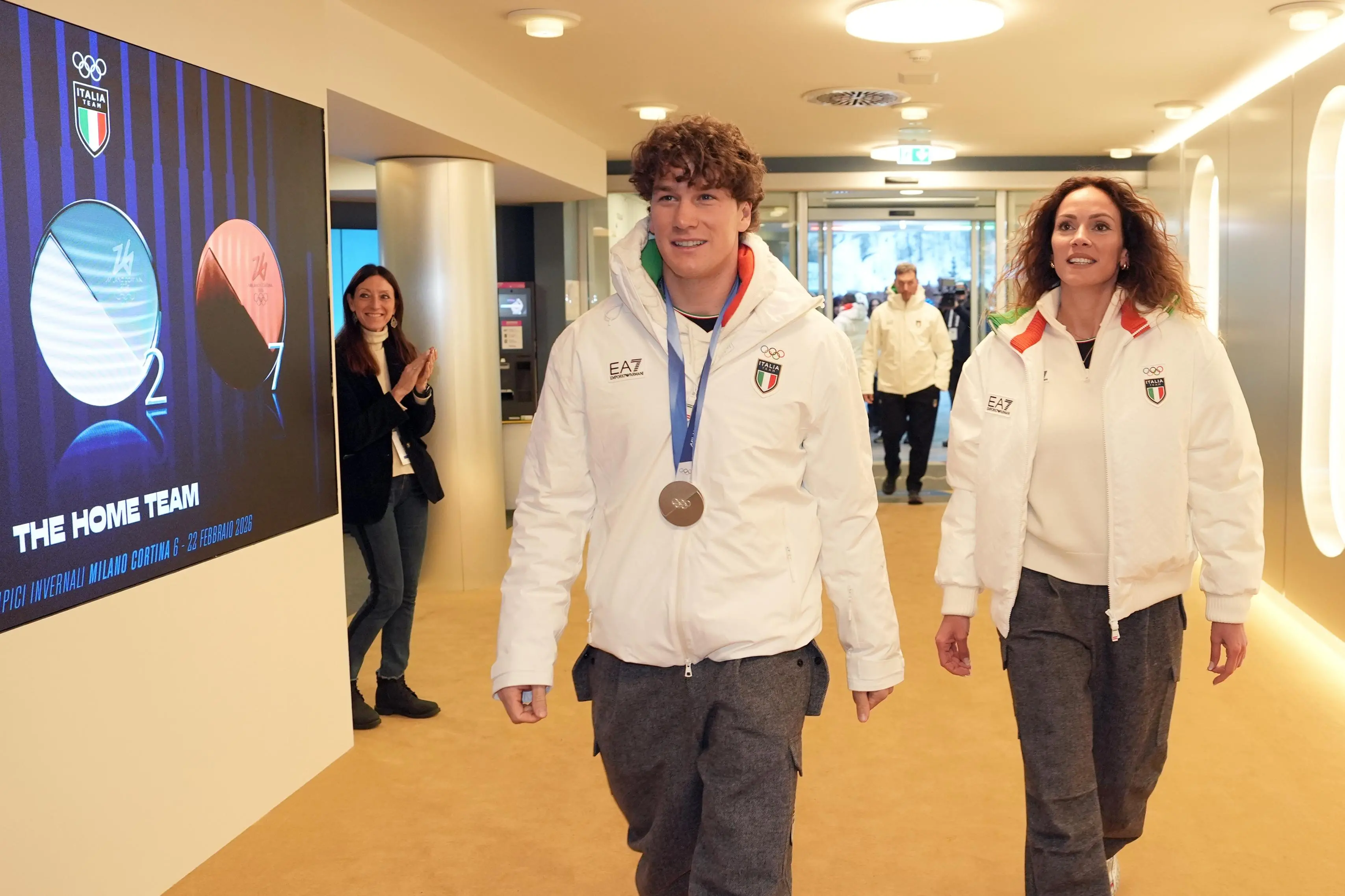 Franzoni festeggia a Casa Italia