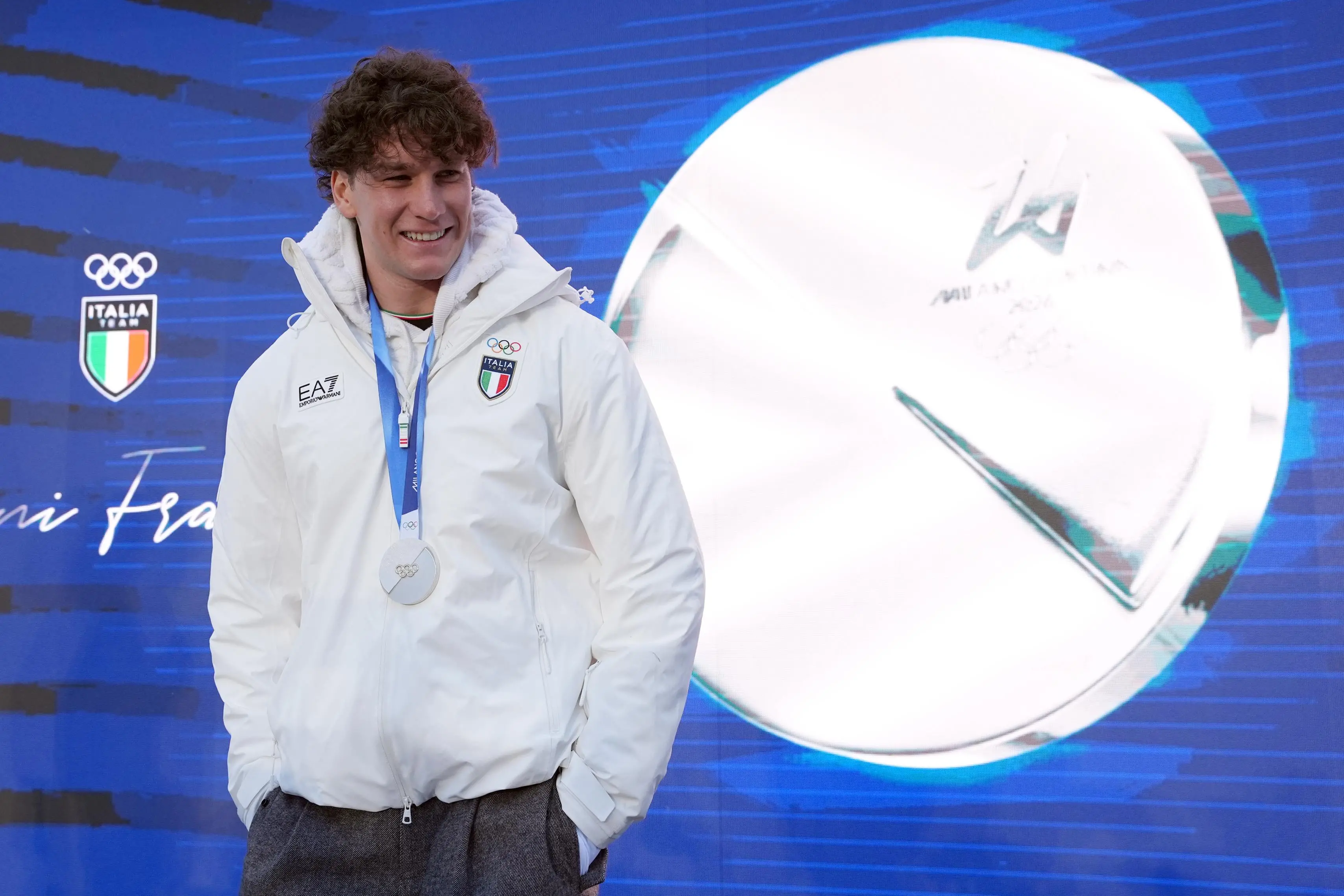 Franzoni festeggia a Casa Italia