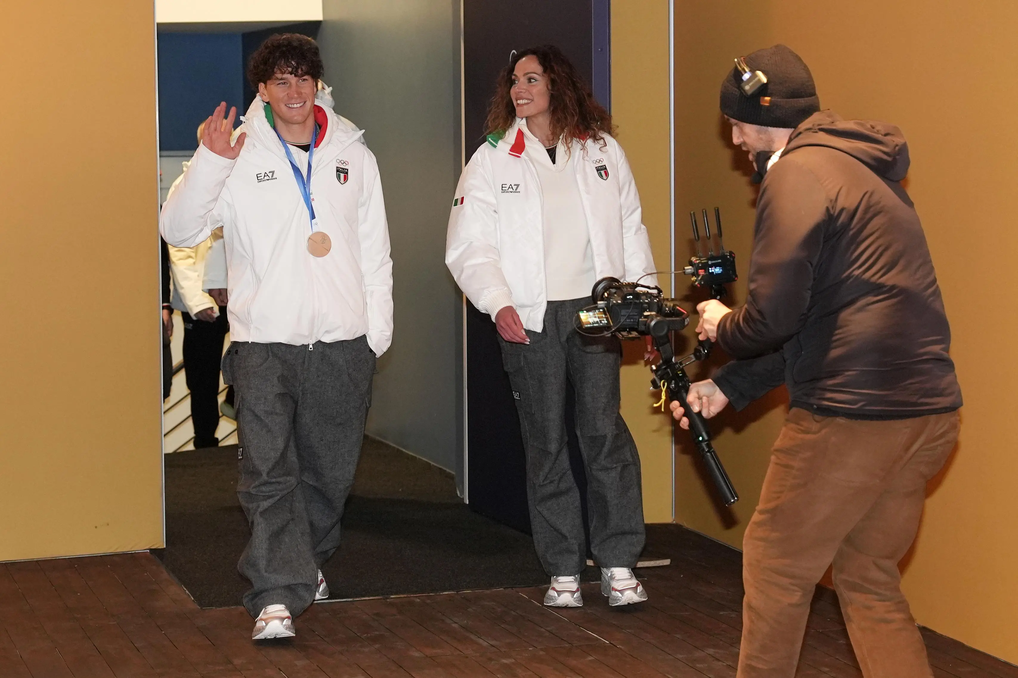 Franzoni festeggia a Casa Italia