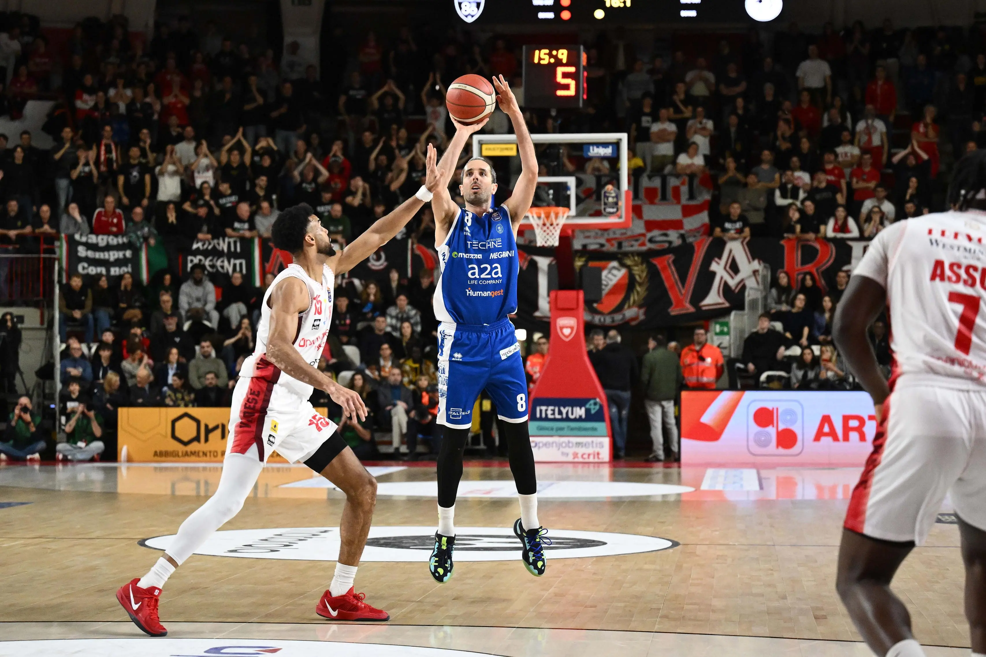 Amedeo Della Valle Openjobmetis Varese - Germani Pallacanestro Brescia LBA Legabasket Serie A Unipol 2025/2026 Varese, 14/02/2026 Foto M.Ceretti / Ciamillo-Castoria
