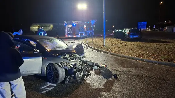 Le auto coinvolte nello scontro ad Agnosine