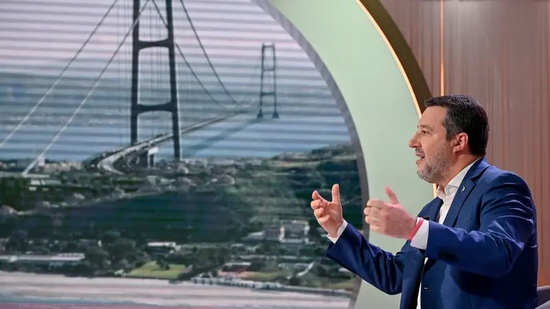 Ponte sullo Stretto. <MC>Matteo Salvini, vicepremier e leader della Lega <MC>// ANSA