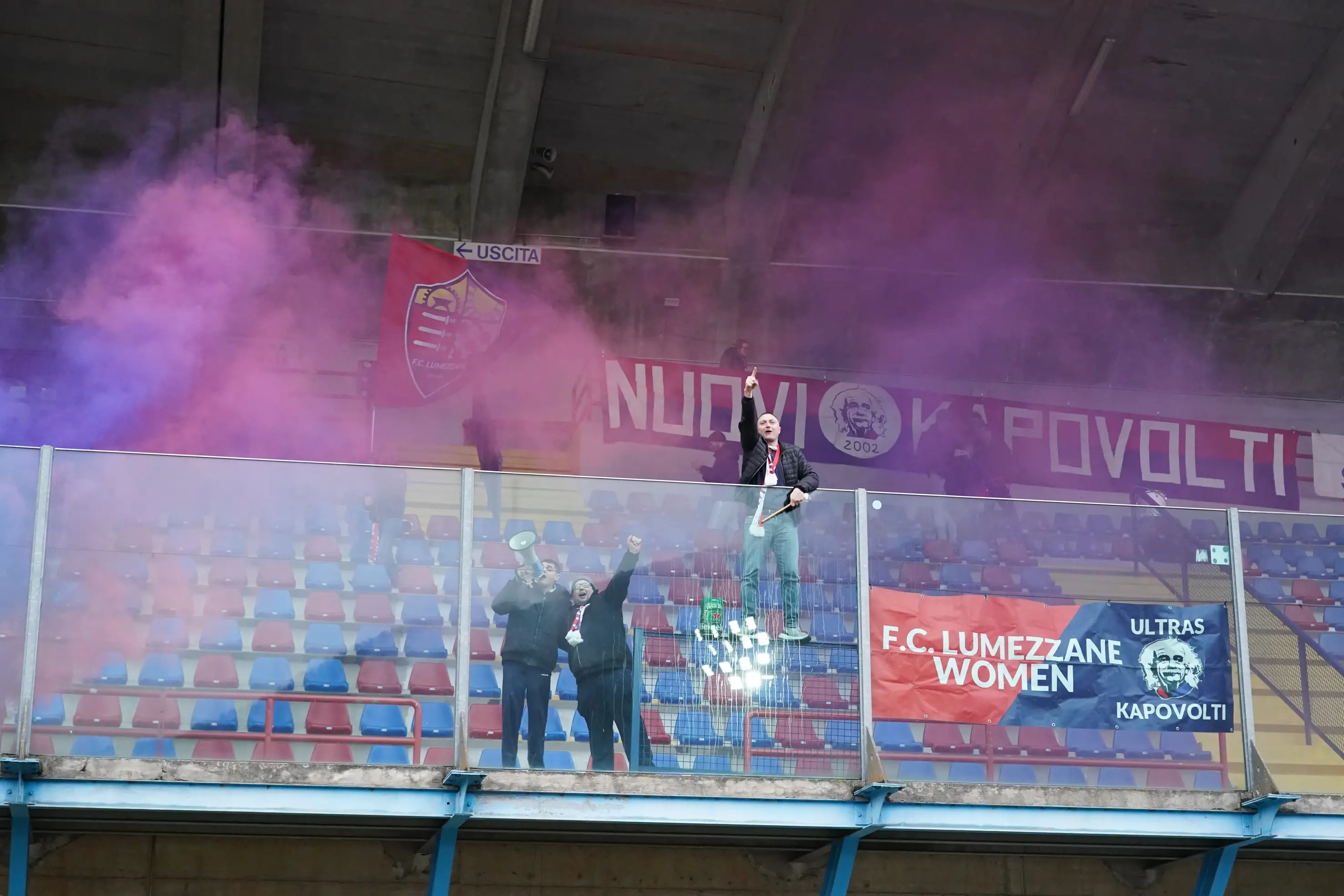 SERIE B CALCIO BRESCIA FEMMINILE LUMEZZANE - BRESCIA NELLA FOTO CURVA LUMEZZANE 14-02-2026 perteghella@newreporter