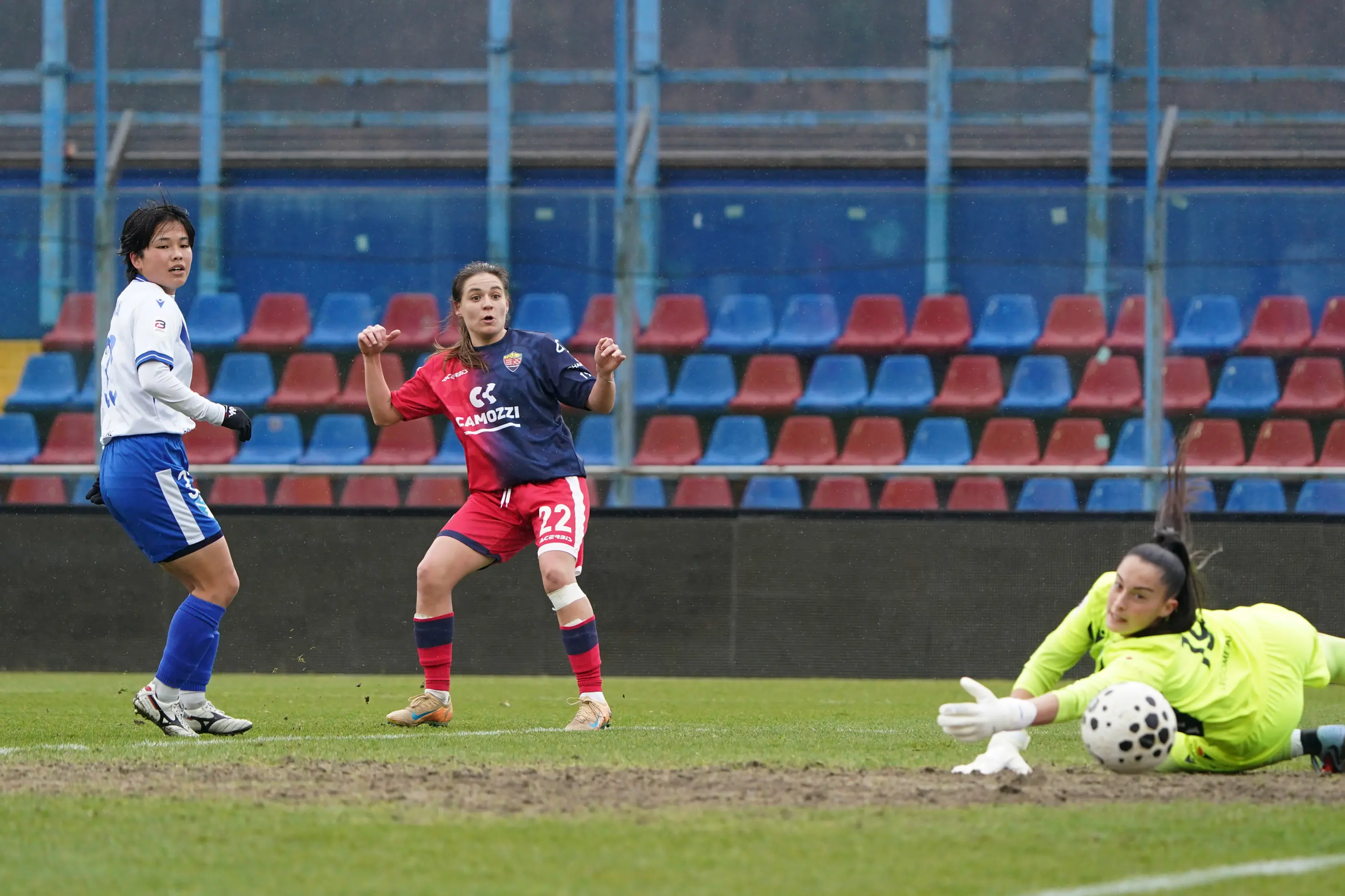SERIE B CALCIO BRESCIA FEMMINILE LUMEZZANE - BRESCIA NELLA FOTO GOL LUMEZZANE DI BURBASSI 14-02-2026 perteghella@newreporter