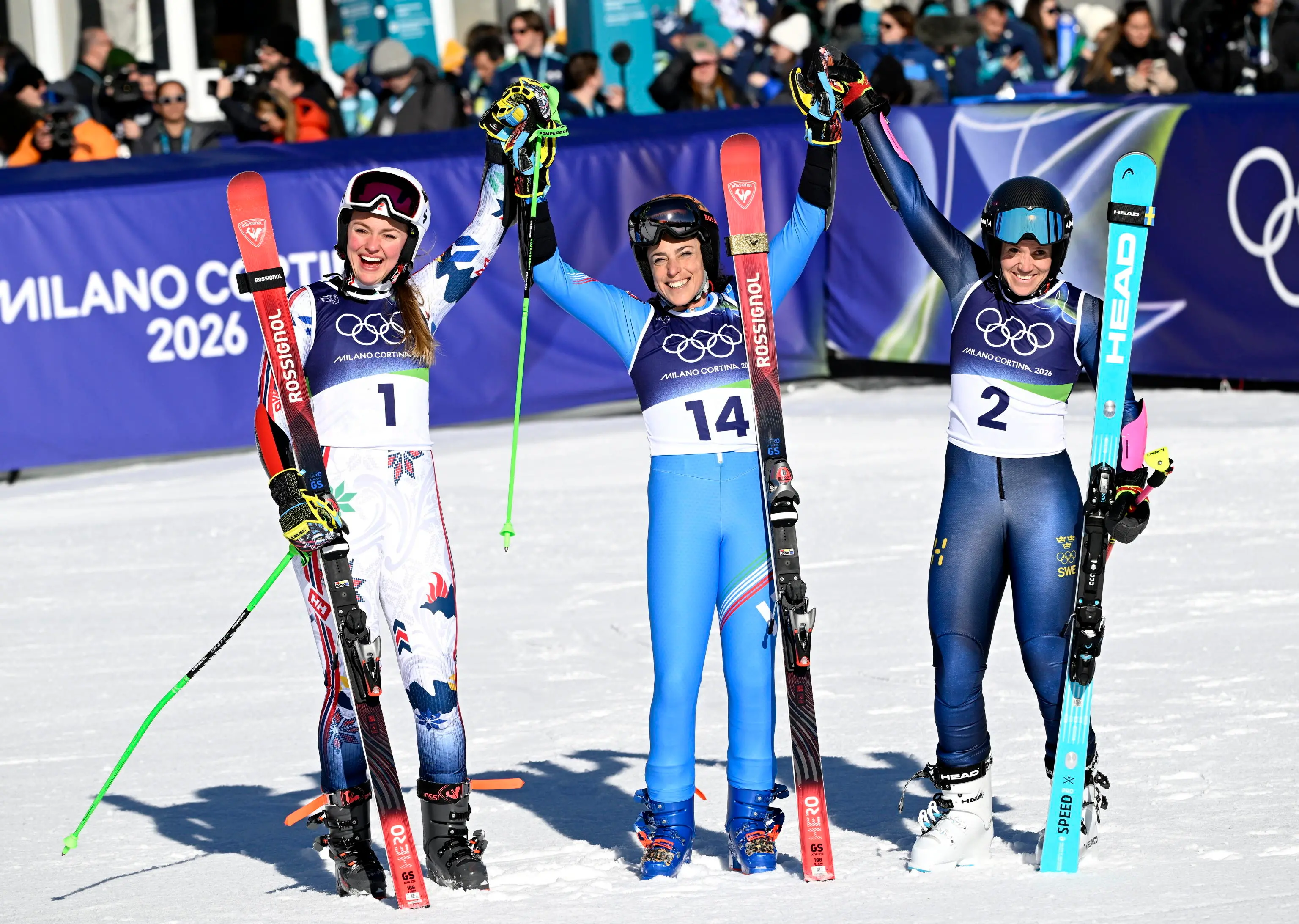 Federica Brignone vince l'oro nel gigante