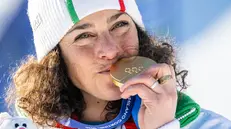 Federica Brignone vince l'oro nel gigante