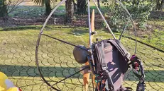 Il paramotore caduto a Leno