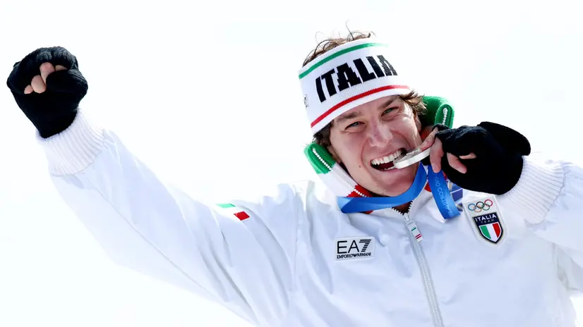 Giovanni Franzoni con la medaglia d'argento - Foto Ansa © www.giornaledibrescia.it