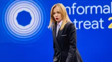 La presidente del Consiglio Giorgia Meloni, in occasione del vertice informale dei leader UE sulla competitività