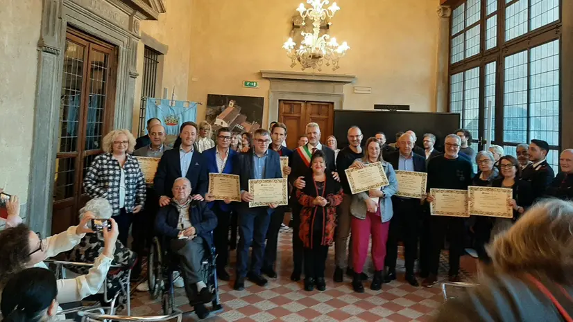 Un momento della cerimonia - © www.giornaledibrescia.it