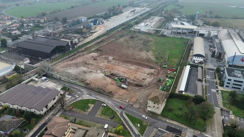 L'area dell'ex Consorzio agrario dopo la demolizione - © www.giornaledibrescia.it