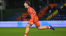 L'esultanza di Alessandro Torri - Foto New Reporter Biasi © www.giornaledibrescia.it