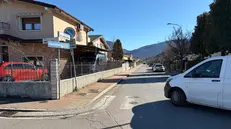 Il luogo in cui è stato investito l'86enne - Foto Marco Ortogni/Neg © www.giornaledibrescia.it