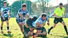 Una delle mete realizzate da Costantino nell'ultimo derby - © www.giornaledibrescia.it