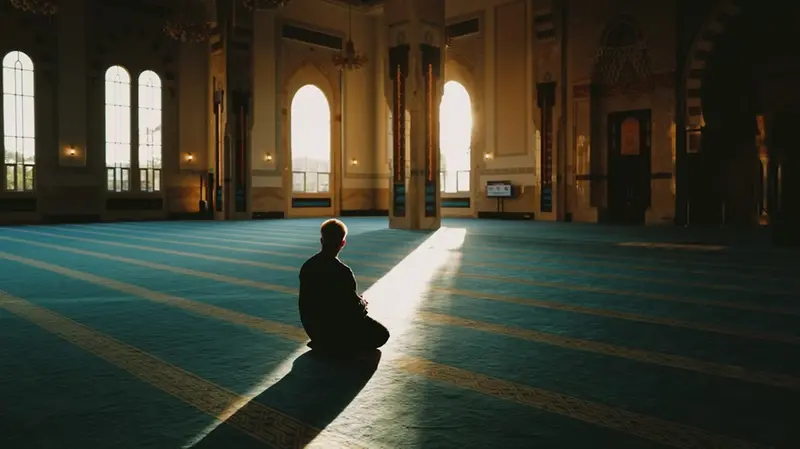 Un uomo che sta pregando in moschea - © www.giornaledibrescia.it