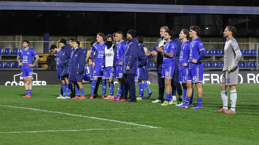 La delusione al fischio finale - Foto New Reporter Nicoli © www.giornaledibrescia.it