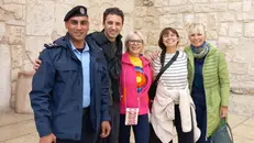 Antonella Bertolotti (a destra) con la delegazione bresciana - Foto Intermed © www.giornaledibrescia.it