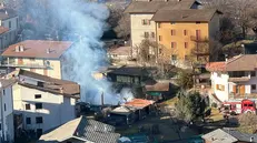 L'incendio a Paspardo