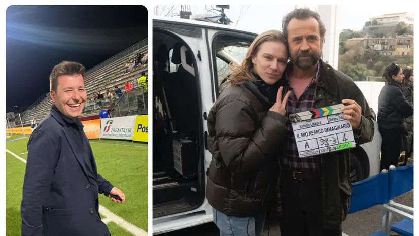 Fabio Volo sul set di «Il mio nemico immaginario»