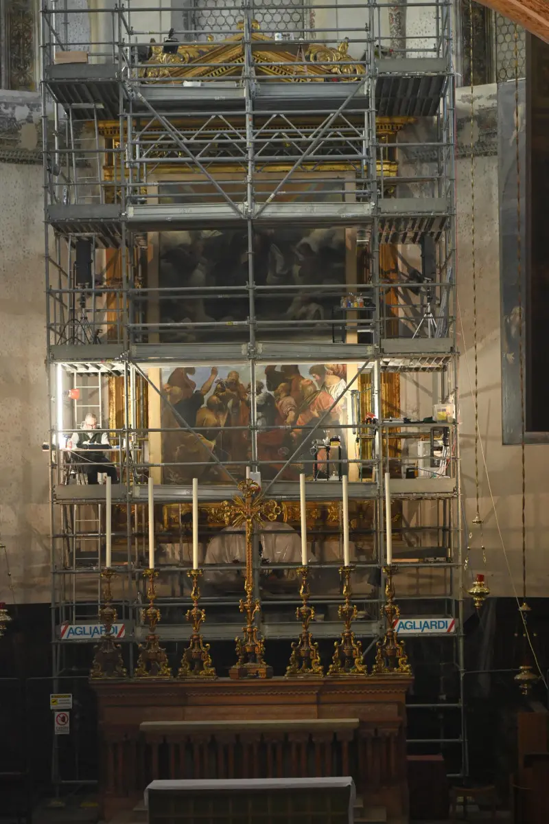 Il restauro dell'Assunzione del Moretto in Duomo Vecchio