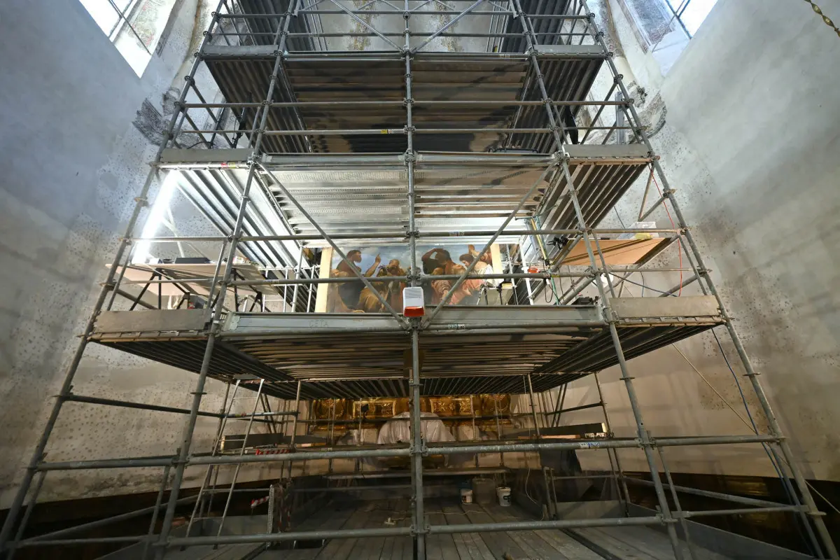 Il restauro dell'Assunzione del Moretto in Duomo Vecchio