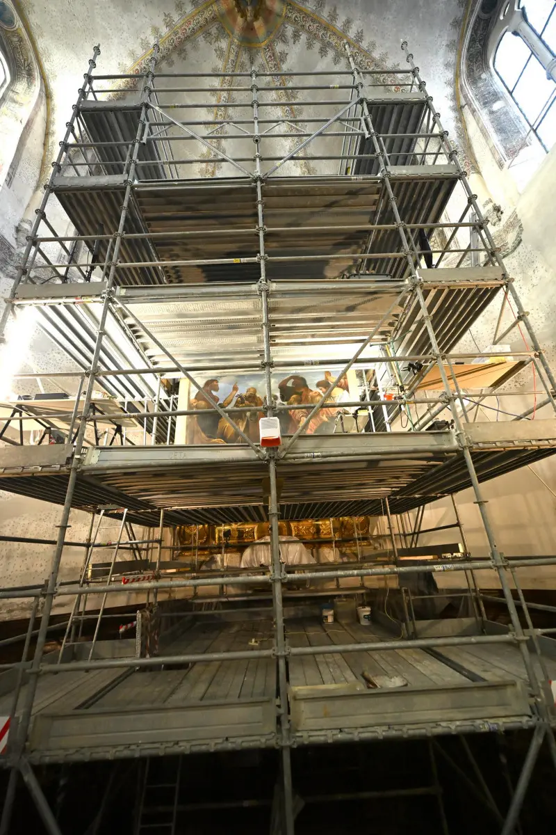 Il restauro dell'Assunzione del Moretto in Duomo Vecchio