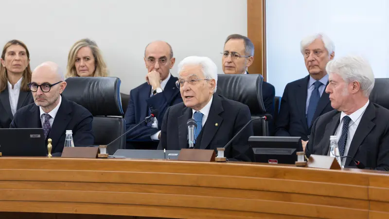 Sergio Mattarella al Csm - Foto Ansa © www.giornaledibrescia.it