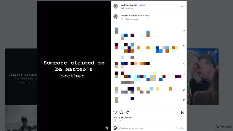 Il reel di Michele Franzoso