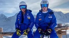 Franzoso e Franzoni in una foto sui social