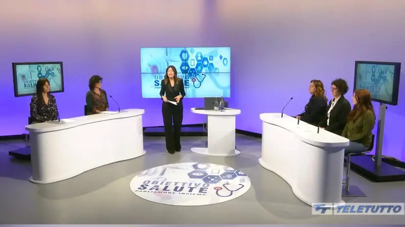 Ospiti in studio nella puntata di «Obiettivo Salute» - © www.giornaledibrescia.it