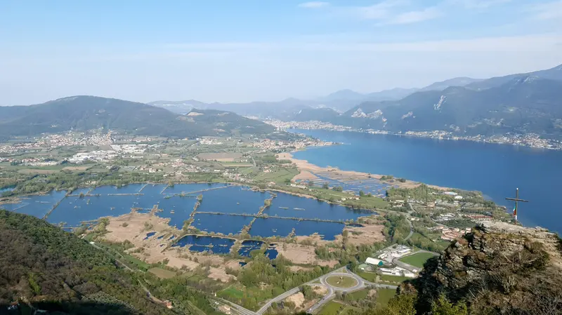 Una vista sulle Torbiere del Sebino