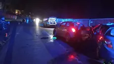 Le vetture coinvolte nello scontro - © www.giornaledibrescia.it